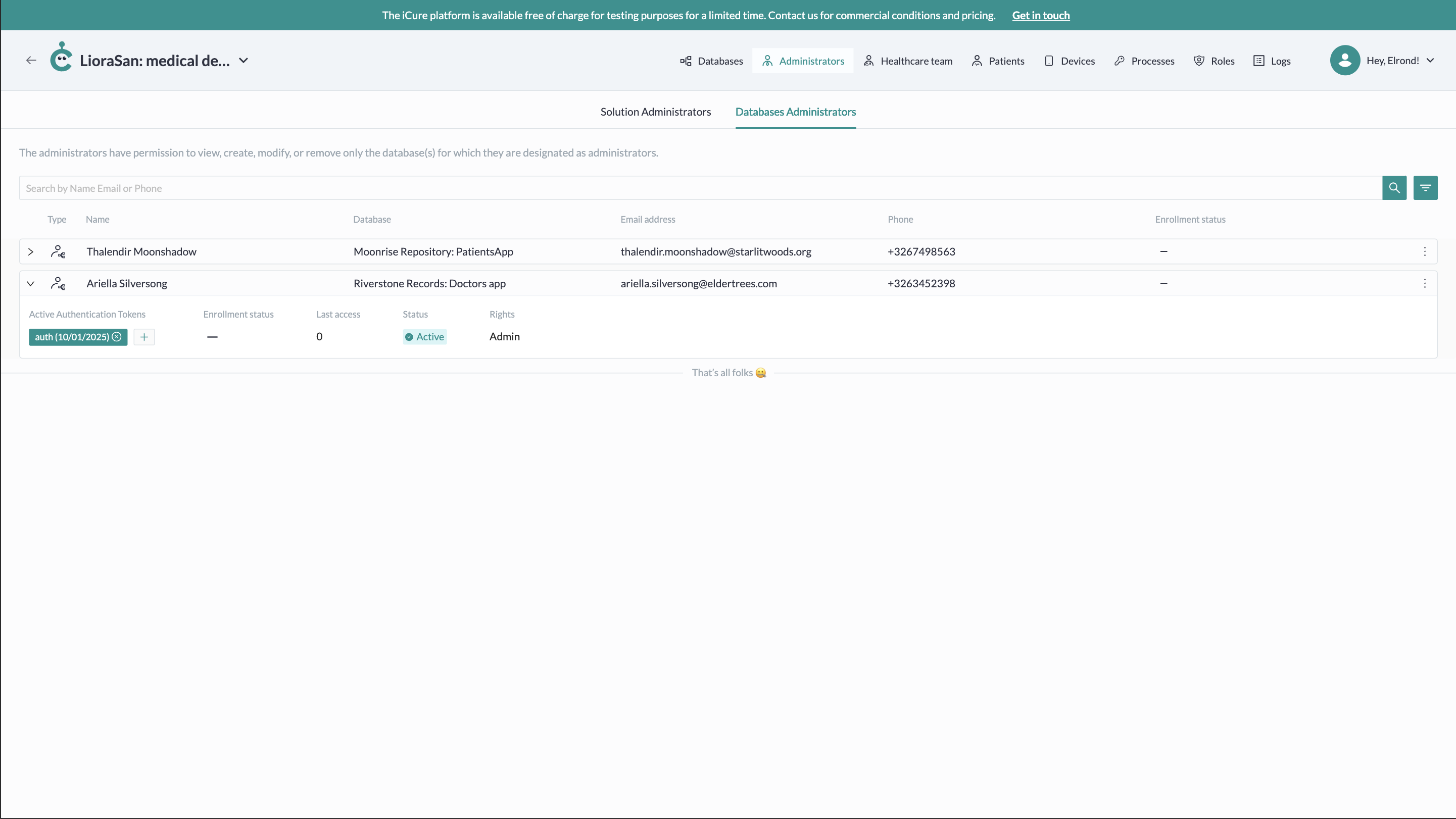 4. Configureer beheerders